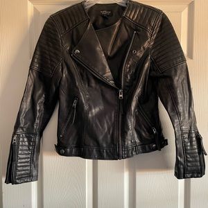 TopShop Leather Jacket US Size 4 | UK Size 8